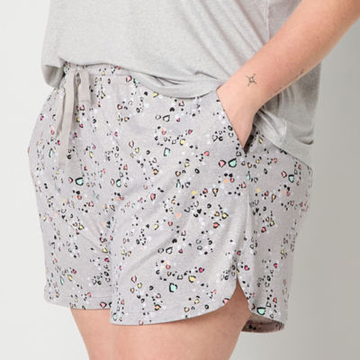 Sleep Chic Womens Plus Pajama Shorts