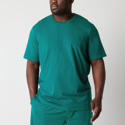 Shaquille O'Neal XLG Mens Big and Tall Short Sleeve Crew Neck Pajama Top