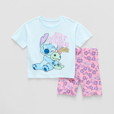 Disney Collection Little & Big Girls 2-pc. Stitch Short Set