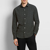 Wrangler Checotah Mens Classic Fit Long Sleeve Striped Button-Down Shirt