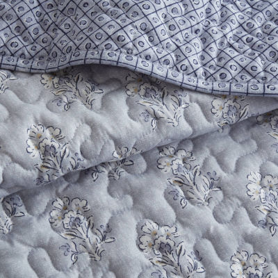 Madison Park Ruffle Printed 3-pc. Easy Care Coverlet Set