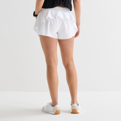 Xersion Ruffle Womens 3 1/2" Moisture Wicking Quick Dry Running Short