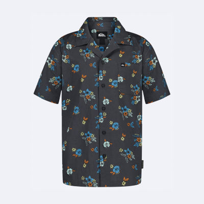 Quiksilver Big Kid Boys Short Sleeve Regular Fit Button-Down Shirt
