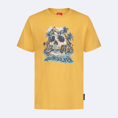 Quiksilver Big Kid Boys Crew Neck Short Sleeve Regular Fit Graphic T-Shirt