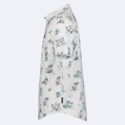 Quiksilver Big Kid Boys Short Sleeve Regular Fit Button-Down Shirt
