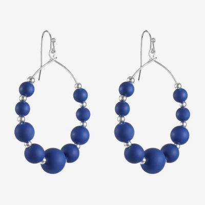 Liz Claiborne Womens 60mm Round Hoop Earrings