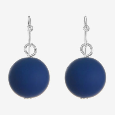 Liz Claiborne Womens Round Drop Earrings