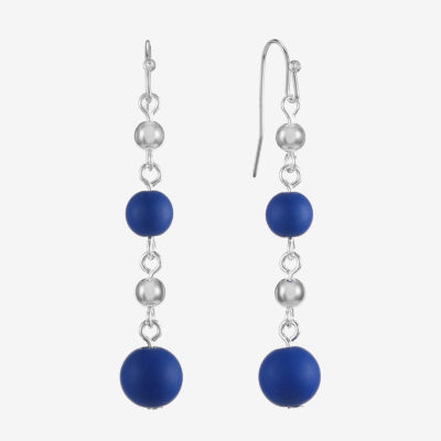 Liz Claiborne Womens Round Drop Earrings