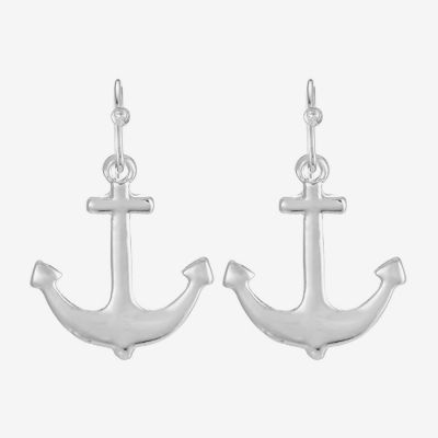 Liz Claiborne Womens Anchor Drop Earrings