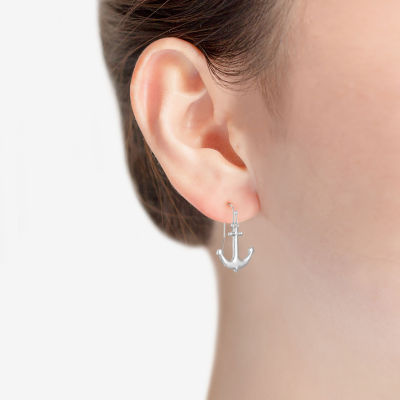 Liz Claiborne Womens Anchor Drop Earrings