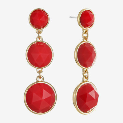 Liz Claiborne Womens Hypoallergenic Drop Earrings