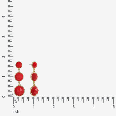 Liz Claiborne Womens Hypoallergenic Drop Earrings