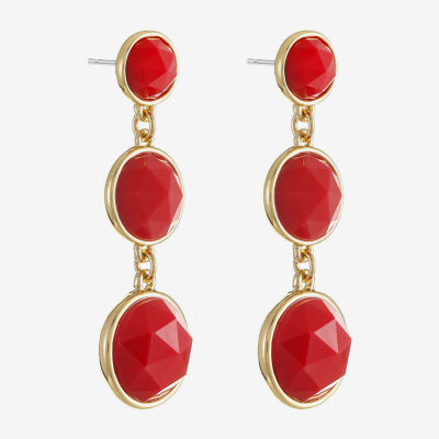 Liz Claiborne Womens Hypoallergenic Drop Earrings