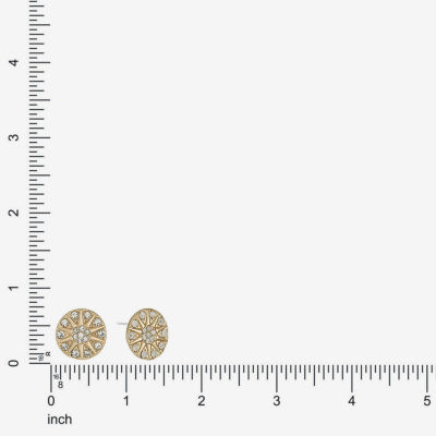 Liz Claiborne Glass 17mm Stud Earrings