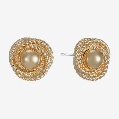 Monet Jewelry 16mm Knot Stud Earrings