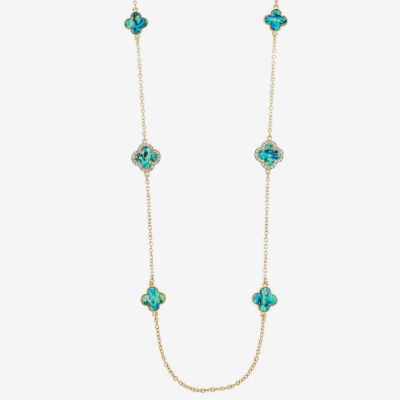 Monet Jewelry Womens Glass 34 Inch Strand Necklace