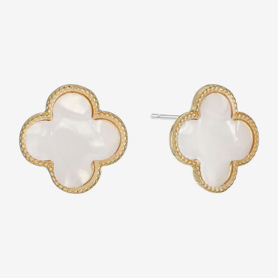 Monet Jewelry 17mm Clover Stud Earrings