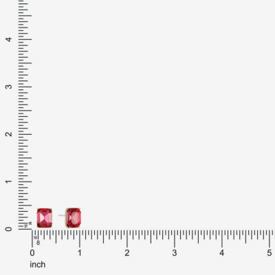 Monet Jewelry Pink Glass 10mm Stud Earrings