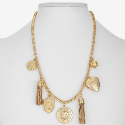 Liz Claiborne 50th Anniversary Womens 17 Inch Collar Necklace