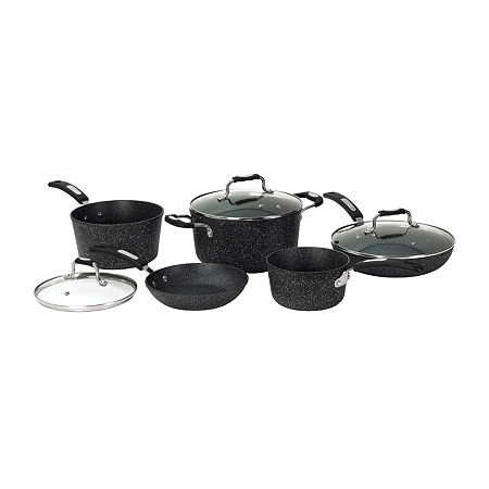 Starfrit 8-pc. Cookware Set With Bakelite Handles, One Size, Black