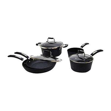 Starfrit 8-pc. Cookware Set With Bakelite Handles, One Size, Black