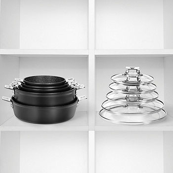 Starfrit Space Saving 12-pc. Cookware Set with Detachable Handles