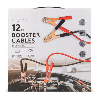 MVMT 12 Ft Booster Cables and Gauge