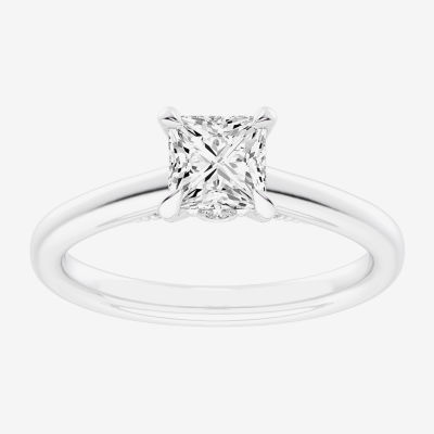 G-H / Si1-Si2) Womens 1/ CT. T.W. Lab Grown White Diamond 14K Gold Solitaire Engagement Ring