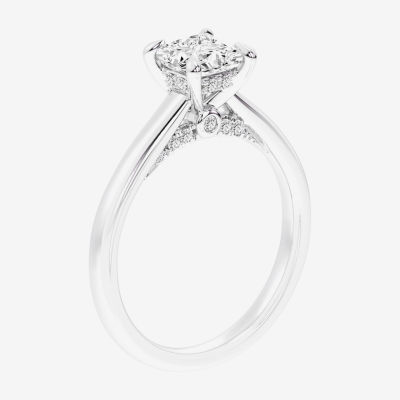 G-H / Si1-Si2) Womens 1/ CT. T.W. Lab Grown White Diamond 14K Gold Solitaire Engagement Ring