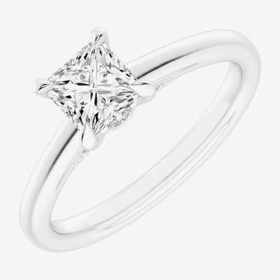 G-H / Si1-Si2) Womens 1/ CT. T.W. Lab Grown White Diamond 14K Gold Solitaire Engagement Ring