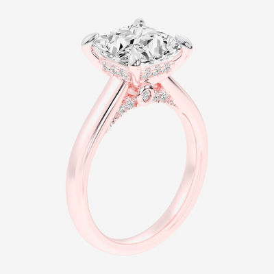 G-H / Si1-Si2) Womens 1/ CT. T.W. Lab Grown White Diamond 14K Rose Gold Solitaire Engagement Ring