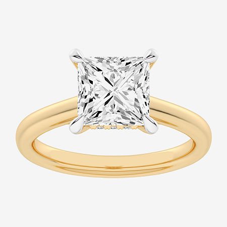 (G-H / Si1-Si2) Womens 2 1/5 CT. T.W. Lab Grown White Diamond 14K Gold Solitaire Engagement Ring, 7