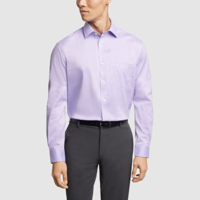 Van Heusen Mens Regular Fit Stretch Fabric Wrinkle Free Long Sleeve Dress Shirt