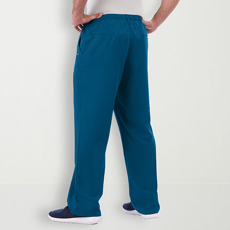 Jockey 2305 Mens Big And Tall Stretch Fabric Scrub Pants, Small Tall, Blue