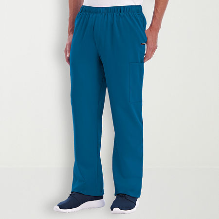 Jockey 2305 Mens Big And Tall Stretch Fabric Scrub Pants, Small Tall, Blue