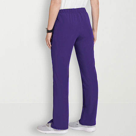 Jockey 2377 Womens Tall Stretch Fabric Scrub Pants, Medium Tall, Purple