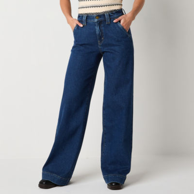 a.n.a Tall Womens High Rise Loose Fit Jean