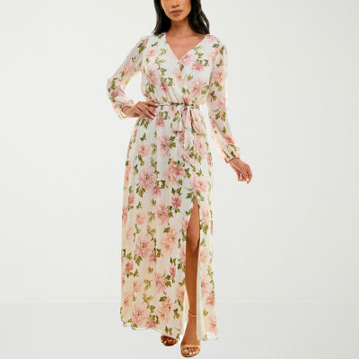 Premier amour sleeveless floral cheap maxi dress