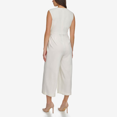 Marc New York Sleeveless Belted Jumpsuit