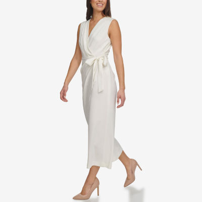 Marc New York Sleeveless Belted Jumpsuit