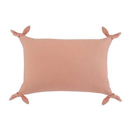 Lr Home Aliseh Solid Rectangular Throw Pillow, One Size, Pink