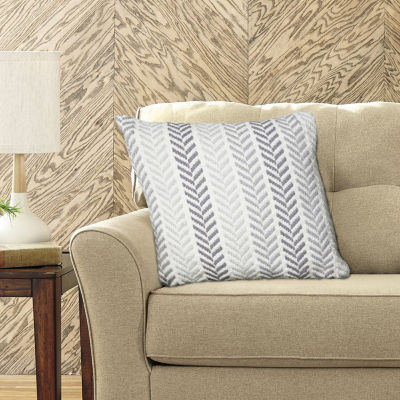 Lr Home Ash Sen Stripe Square Throw Pillow