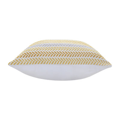 Lr Home Ash Sen Stripe Square Throw Pillow
