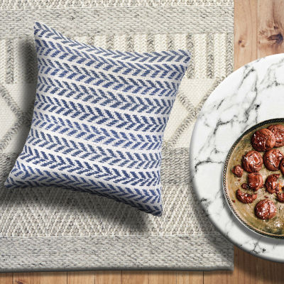 Lr Home Ash Sen Stripe Square Throw Pillow