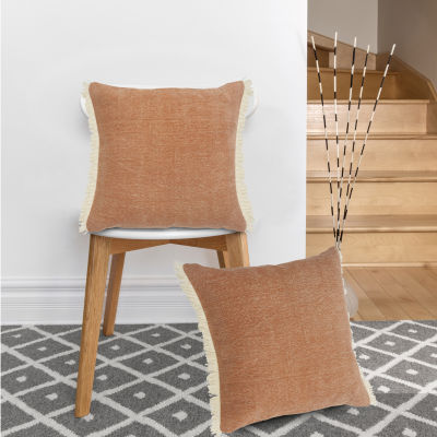 Lr Home Alis Ben Solid Square Throw Pillows