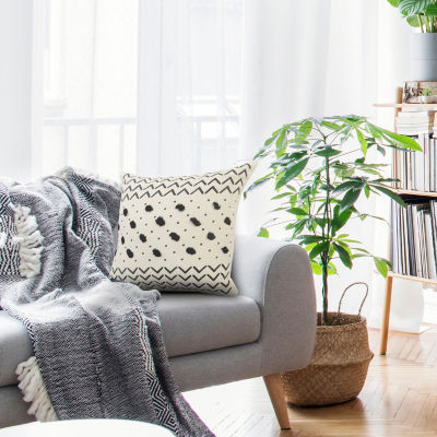 LR Home Beaux Tribal Square Throw Pillow