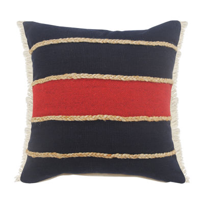 LR Home Darris Stripe Square Throw Pillow