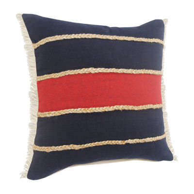 LR Home Darris Stripe Square Throw Pillow