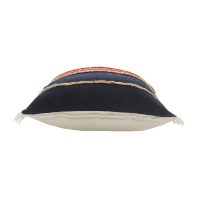 LR Home Darris Stripe Square Throw Pillow