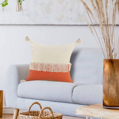 LR Home Danny Textured Square Throw Pillow